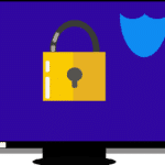 Free secure computer protect computer vector
