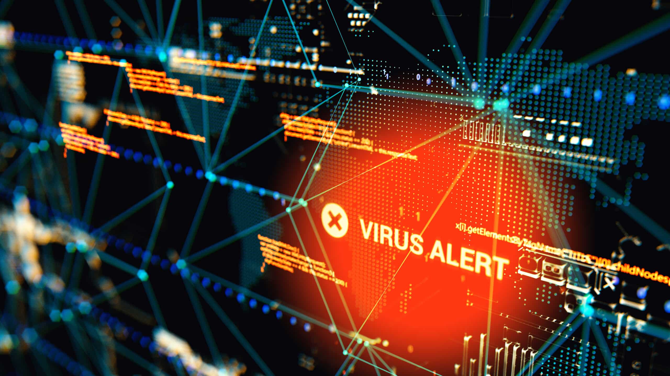 Cyber threat virusl alert