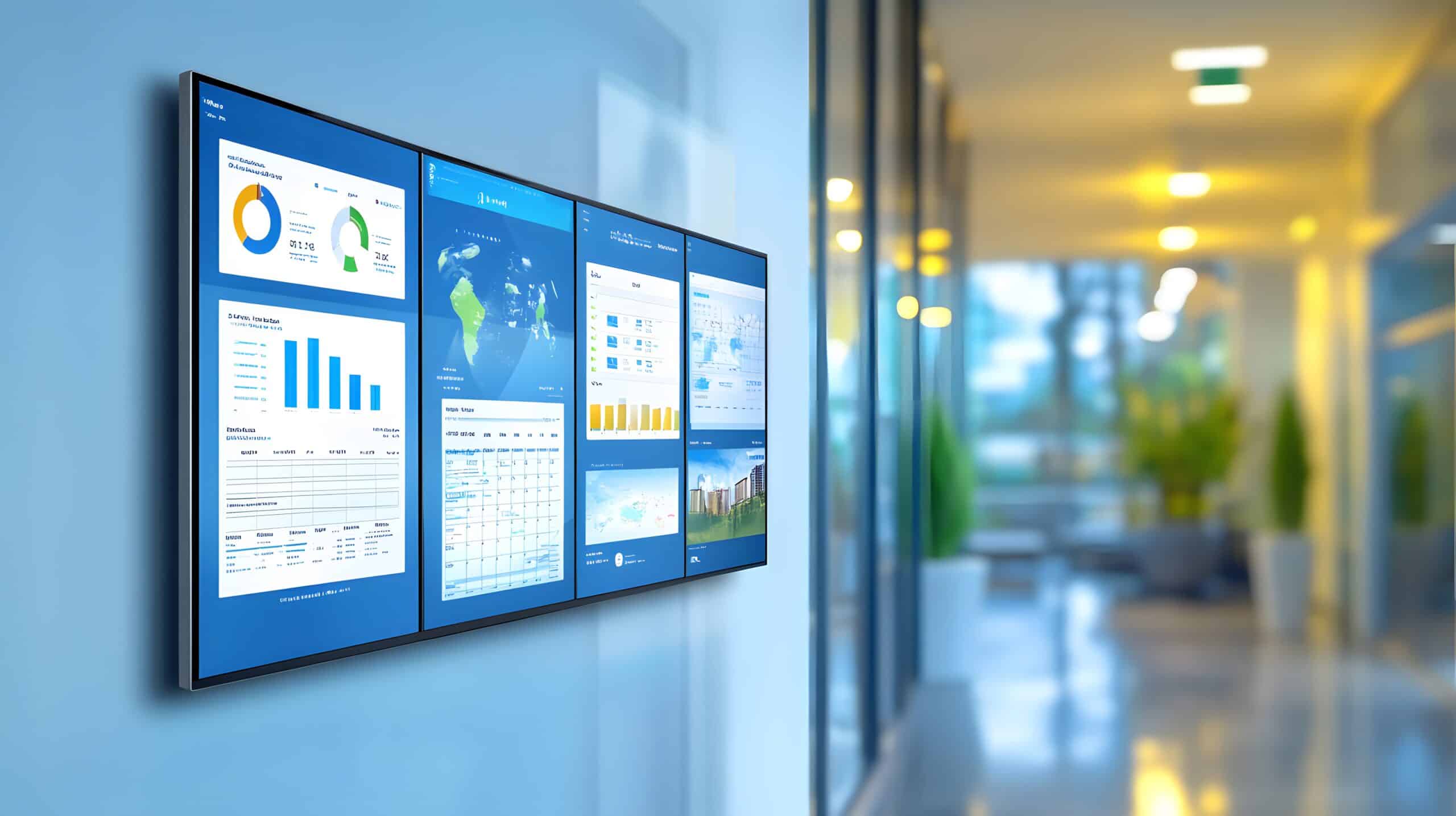 Visual digital screens signage